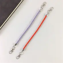 ユニークなスマホ用ハンドストラップ【レザー製・短め・DIY対応・ダブルクリンチ式】