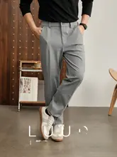 極上の柔らかさ！スリムフィットのカジュアルパンツ【抗シワ・イージーケア・トリコロールデザイン】