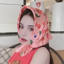 ピンクの小さなスカーフ【夏用・親子コーデ・韓国風・ファッション】