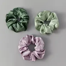 Cnsilk 100%シルク製 ヘアバンド【ビンテージスタイル・大サイズ・ポニーテール用】