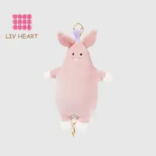 キーホルダー バッグチャーム ぬいぐるみ マスコット 豚 ピンク オフィスモチーフ もこもこ 「LIVHEART」