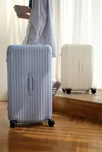 大容量深型ジッパー付きキャリーケース【厚手・耐久性・旅行用】