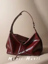 レトロデザインの本革ダンプバッグ【ショルダー・トート・斜め掛け可能・油蜡皮使用】