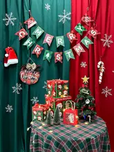 クリスマス写真撮影用デコレーションアイテム【雪花飾り・ギフトボックス・フォト背景】（セットアップ対応）