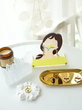 アクリル製 人形型ピアススタンド【ジュエリー展示用・立式・カウンター収納】