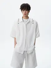半袖シャツ ショートパンツ 2点セット ユニセックス 接触冷感 デザイン性 ゆったり カジュアル 着回し 夏