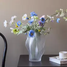 花瓶 ガラス 透明 大口径 シンプル モダン 生け花 インテリア 水栽培 上品 おしゃれ