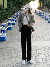 梨型シルエットのパンツ【春秋用・カジュアル・ブラック・ストレート・メン  ズスーツスタイル】（セットアップ対応）