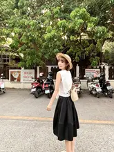 デザイン性のある小柄女性用半身スカート【夏用・ウエストマーク・ふんわりシルエット】（セットアップ対応）