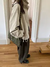 ゆったりしたリボン付き立襟コート【女性用・デザイン・小柄向け】