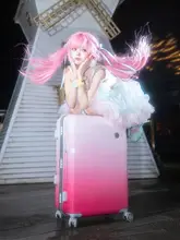 グラデーションピンクのキャリーケース【静音設計・女性用・旅行用】