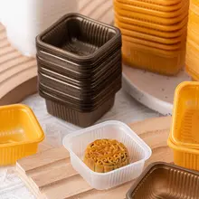 月餅用プラスチック製内托【円形・厚型・高仕上げ】