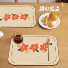 防水防油のレザー製ダイニングプレイスマット【熱遮断・軽奢スタイル・ペット用】