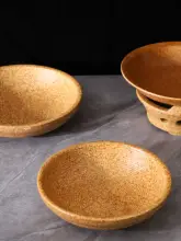 中華風陶器プレート【保温用底座・キャンドル対応・フライ料理用】