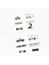 隠れたデザインの金属製ウエスト調整ボタン【手作りパーツ・パンツ用】