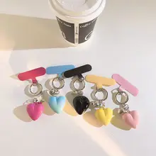 カラフルなデザインのショートスマホストラップ【手作り・カートゥーン風・マルチファンクション・女性用】