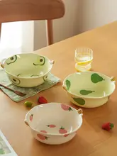 肆月 陶器製 大型ラーメンボウル【釉下彩・家庭用・個人用】