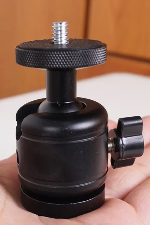 金属ボール型プロジェクタースタンド【360度調整可能・1/4インチ標準ネジ対応】