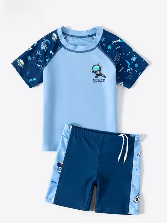 男の子用水着【防晒・夏用・分体デザイン】（セットアップ対応）