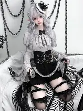 クラシカルロリータ ワンピース レディース ゴシック パンク ダーク コスプレ ハロウィン