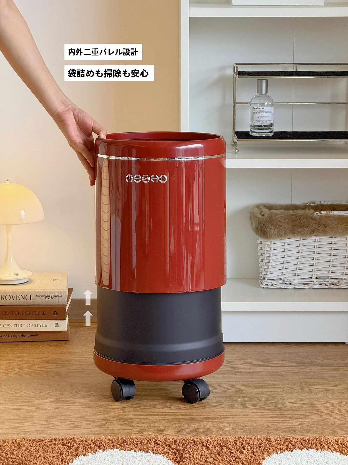 キッチン卓上ゴミ箱の選び方：おしゃれな大型フタなしタイプの実用性と使い方