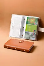 大容量カードケース【防消磁・多カードポケット・名刺入れ・収納ポーチ】