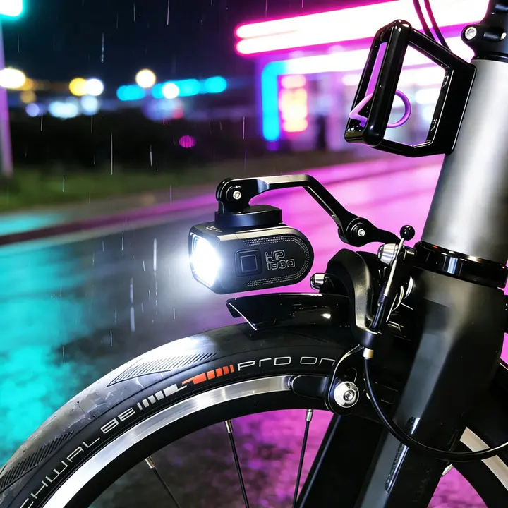 自転車用吊り下げ前照灯【リモコン＆マグネット式尾灯対応】（セットアップ対応）