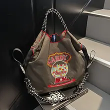 バルチェーン刺繍のエコトートバッグ【大容量・軽量・ナイロン製】