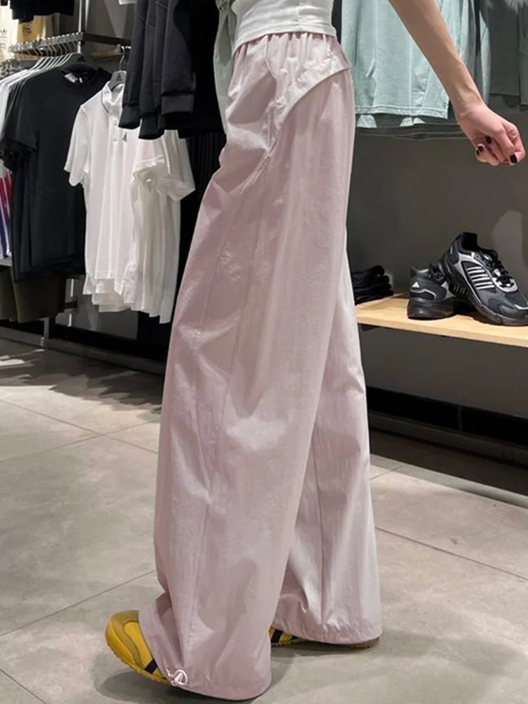 通気性の良いパンツ女性：ピンクの速乾ワークパンツハイウエストモデルの実用性解析