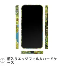 爽やかなデザインのスマホケース【Apple用・全包対応・インス風】