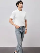半袖Tシャツ メンズ 液氨加工コットン 接触冷感 速乾 UVカット 抗菌 防蚊 通気性 夏
