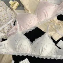 フランス風レース無痕ブラジャー【大きい胸向け・小さく見せる・防下垂・学生用】