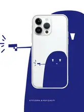 可愛いキャラクターのiPhone用透明シリコンケース【防摔・適応モデル多数】