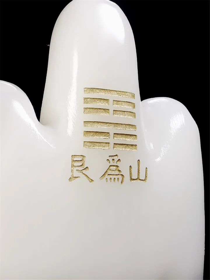 天然白玉石の置物【客廊装飾・角補填・オフィス使用可】
