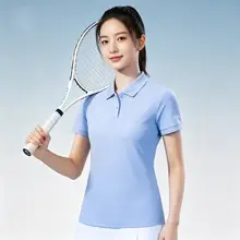 短袖ポロシャツ【女性用・速乾・テニスウェア・襟付き】