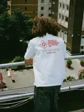 ストリートスタイルの綿製クルーネックTシャツ【ワールドベースボールクラシック・ゆったりデザイン】