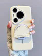 華為Pura80Pro対応 液体シリコンスマホケース【インスタ風・マグネットスタンド・耐衝撃】
