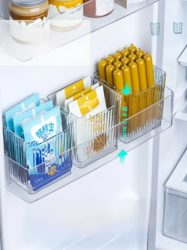 側面収納ボックス 冷蔵庫用 プラスチックケース Lサイズ 6枚入の収納効率と実用性