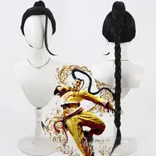 ストリートファイター6 ジャミー コスプレウィッグ【黒いロングブレイド・分体式】