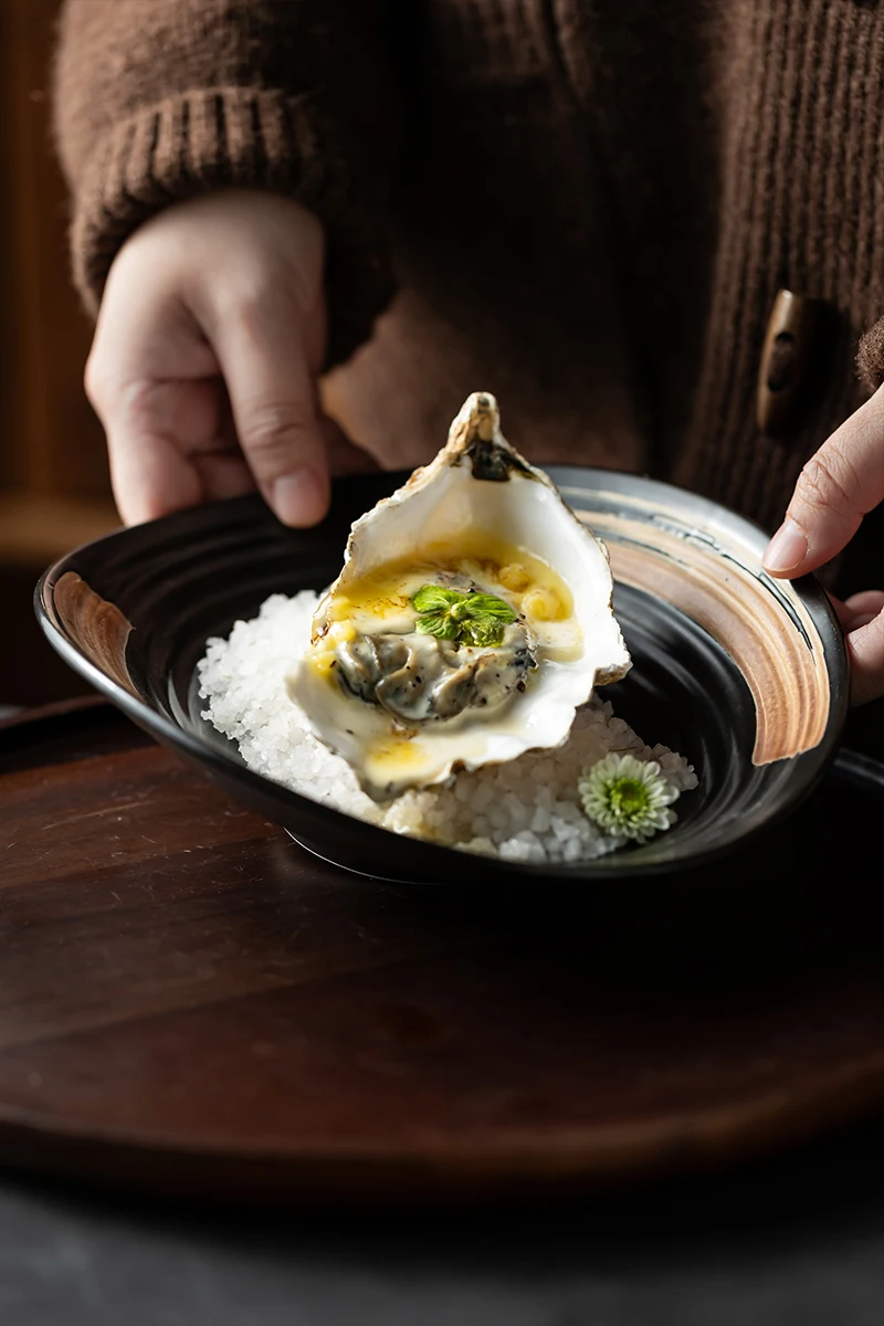 和風レトロサラダプレート【大サイズ・家庭用・高級感】
