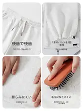 直筒デザインのグレー休闲パンツ【ウィメンズ・アジャスター付き・春用】（セットアップ対応）