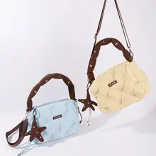 2WAY ショルダーバッグ レディース ふっくら 大容量 カジュアル 通勤