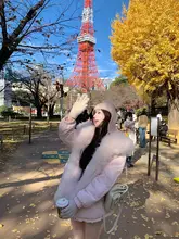CloudSweet フード付 きパーカー【山羊绨毛襟・取り外し可能なインナー付き・冬用】