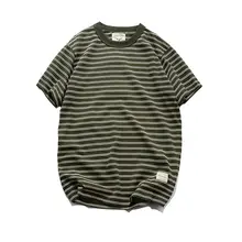 阿美咔叽 メンズTシャツ【アメリカンスタイル・ヴィンテージストライプ・ショートスリーブ】