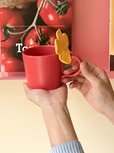 デザインマグカップ【北欧風・花柄・陶器製・カラフル】
