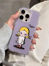 可愛いカートゥーンデザインのiPhone用ケース【全包型・防摔・クールな女の子】