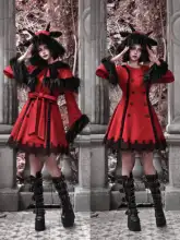 セットアップ レディース ケープコート ゴシック バットスリーブ ウール混 ハロウィン 冬 アウター