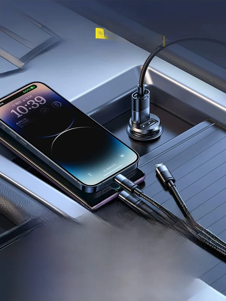 車内でUSBからコンセントに変換できる急速充電器：BASEUS/倍思 カー充電器 一対三モデルの実用性解析