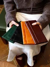 薄い植物タンニンなめしの第一層牛革 財布