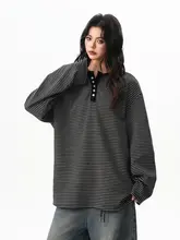ストライプ柄 長袖Tシャツ【ユニセックス・春用・フィット】